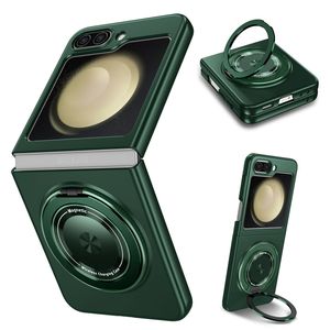 Funda Magnética de Lujo para Teléfono con Soporte Plegable Giratorio Invisible, Diseño de Armadura a Prueba de Golpes, para Z Flip 7/6/5, Carcasa Rígida de PC y TPU - Product Image 1
