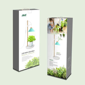 Kit de culture de <span class=keywords><strong>cactus</strong></span> avec lampe de table à base en bois réglable en hauteur J&C Minigarden 9w, kit de démarrage de jardin d'herbes écologique - Product Image 5