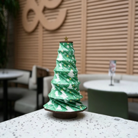 Lampe de Noël pliable réutilisable avec logo personnalisé, lampe LED en papier pour la décoration de la chambre à coucher, cadeau de Noël pour les amis