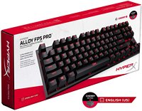 Keyboard Gaming Mekanik HyperX Aloi FPS Pro Tanpa Tutup, Harga Grosir 100% Orisinil Cherry MX Red