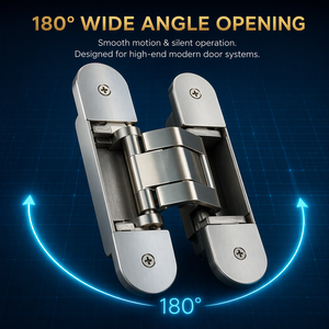 Charnières de porte dissimulées réglables de haute qualité 40KG 60kg 80kg, design moderne, en zinc, épaisseur 22MM, garantie 5 ans - Product Image 4