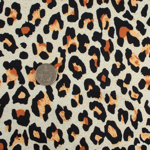 Prix de Gros Tissu Africain Imprimé Léopard en Satin Échantillon Gratuit - Product Image 6