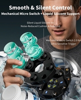Manette de jeu sans fil AOLION K20 TMR pour Switch Pro et Lite, détection de mouvement Turbo, boutons programmables, gyroscope six axes