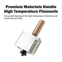 Hotend durci pour T1/T1 Pro 0.4MM Kit d'extrudeuse de tête d'impression pour le remplacement d'accessoires d'imprimante Flsun