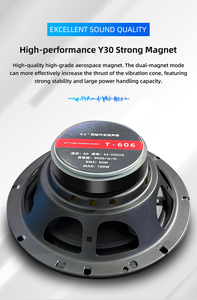 Haut-parleurs stéréo de voiture de gamme moyenne de 6.5 pouces Double bobines Double aimant Haut-parleur de basse audio de voiture de 6.5 pouces Haut-parleur coaxial automatique actif - Product Image 3