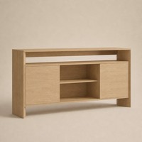 Meuble TV moderne en bois pour salon, meuble de rangement avec étagères ouvertes, console, buffet, meuble de rangement