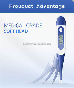 Termômetro inteligente impermeável, termômetro digital rectal para criança e bebê, adulto, ponta flexível para casa - Product Image 2