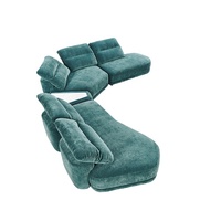 Gran oferta, conjunto de sofá de tela Roma, muebles de sala de estar, sofá moderno sin hueso, sofá verde futón, sofá suave de terciopelo