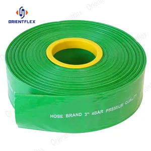 Braided Light 2 Inch Enhanced High Strength Lay Flat PVC Layflat Hose Transfer Water Pump Hose With Connections