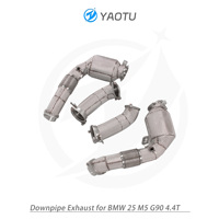 Tuyau catalytique avant et collecteur d'échappement en acier inoxydable isolé YT, pièces de rechange pour BMW M5 G90 4.4T