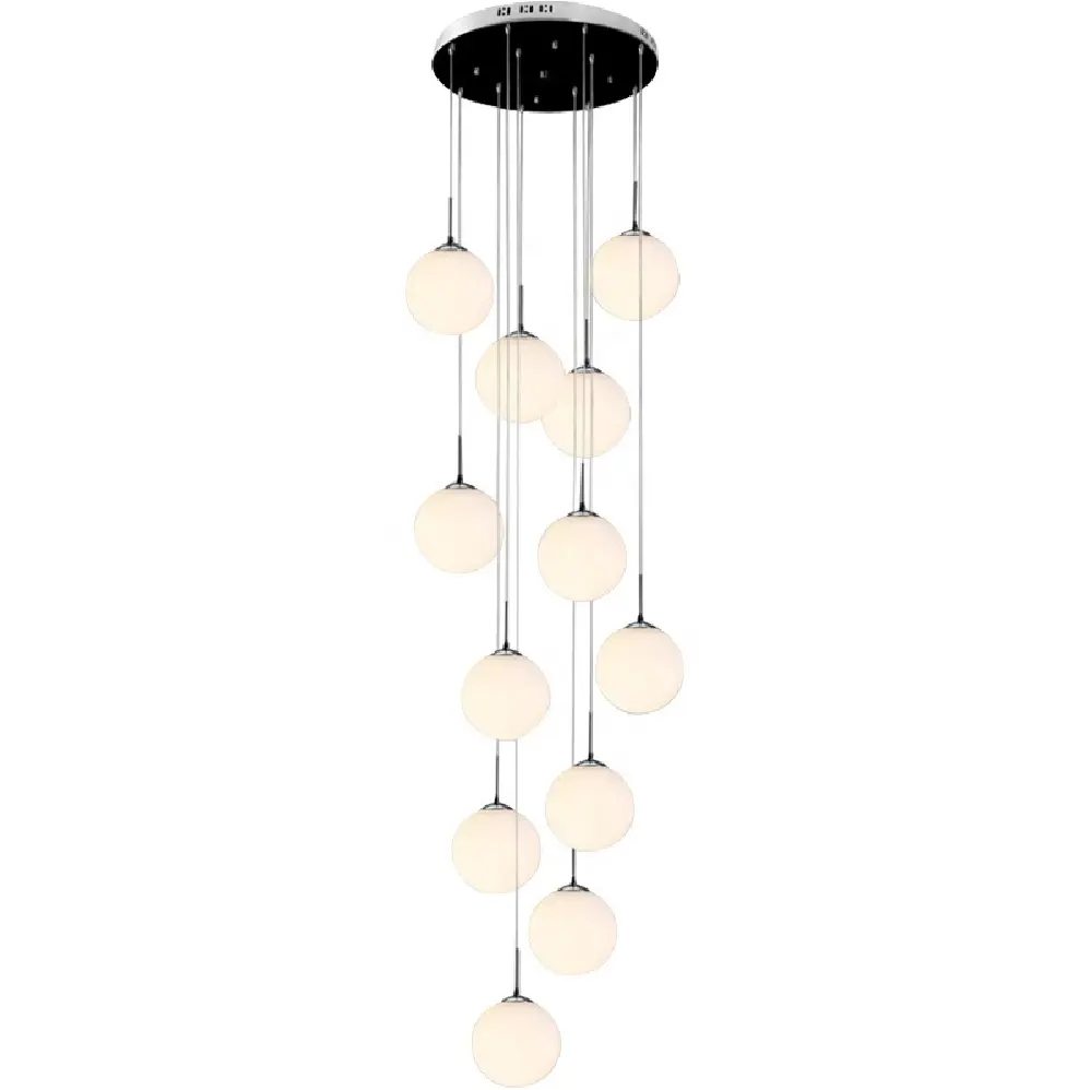 Nordic Fashionable glass ball home hotel circle Ceiling Modern chandeliers pendant lights