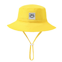 2 Piezas de Sombrero para Bebé con Cara Sonriente, Gorro de Pescador para Niños y Niñas de 0 a 5 Años, Protección Solar UPF 50+, 100% Algodón, Casual