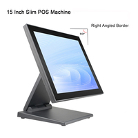 Système de caisse enregistreuse POS de haute qualité Canteen S600F avec processeur Intel N100, base pliable ultra-fine, écran tactile