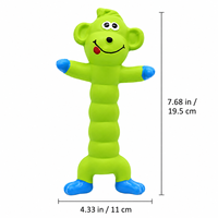 Jouet pour chien en latex naturel qui couine, jouet à mâcher long pour chiens de petite et moyenne taille, jouet interactif pour animaux de compagnie
