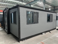 Maison conteneur préfabriquée extensible 20Ft 30Ft 40Ft, prête en 3 heures, 3 4 5 chambres, mobile, clé en main, villa, cabane