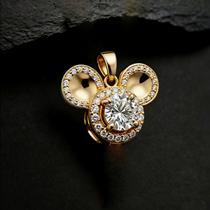 Collar de compromiso clásico de lujo con diamantes cultivados en laboratorio CVD IGI/HPHT, chapado en oro de 10K/14K/18K sobre plata personalizada, calidad VS, ideal para regalo. - Product Image 1