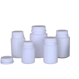 Food Grade Vitamin Bottles <b>Plastic</b> for Capsules Pill Health Care White Round HDPE Bottle Container for Medicine <b>Storaging</b> - Product Image 1