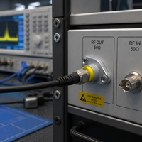 Connecteur de câble coaxial RF BMA Blind Mate, DC-18GHz, 50 Ohm, bride à 2 trous, connecteur de câble coaxial, connecteur BMA, connecteur RF