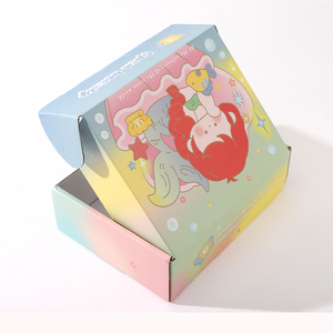 Cajas de correo de fábrica, ropa de bebé, cartón reciclado, revestimiento UV, laminación brillante, ropa interior reciclable, calcetines, lámina de piel en relieve - Product Image 3