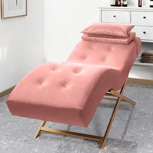 Salón de lujo Cama de pestañas curvada moderna Base de acero inoxidable Cama de masaje <span class=keywords><strong>Spa</strong></span> Cama de belleza - Product Image 2