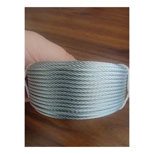 7x7 tali kawat galvanis 2.3mm 6mm 6x12 + 7FC tali kawat baja galvanis elektro harga murah - Product Image 5