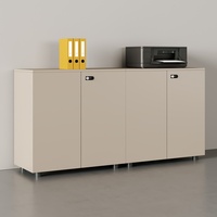 Organiseur de poste de travail modulaire industriel, armoires de rangement de bureau, 8 portes, armoire à dossiers verrouillable en mélamine, bibliothèque, bureau à domicile