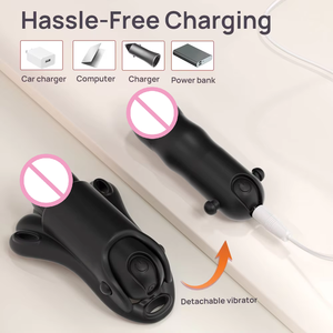 Vibrateur portable pour culotte, taille réglable, 10 vitesses de vibration, double stimulateur clitoridien et point G, rechargeable par USB, étanche au quotidien - Product Image 5