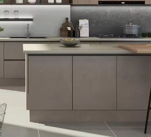 Cuisine moderne complète sur mesure, structure en MDF, porte en verre laqué, robinet inclus, accessoires pour maisons et villas - Product Image 4