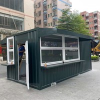 Container Mobile Pop-Up da 20 Piedi per Fast Food, Bar Caffè e Uso Commerciale, Casa Prefabbricata Modulare