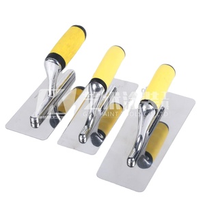 round corner trowel SB-405B6 wall paint tools rubber handle for putty plaster stucco stainless steel trowel