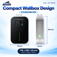 BESEN 7kW SMART APP EV CHARGEUR 32A STATIONS DE RECHARGE DE VOITURE ÉLECTRIQUE collocation avec câble de charge