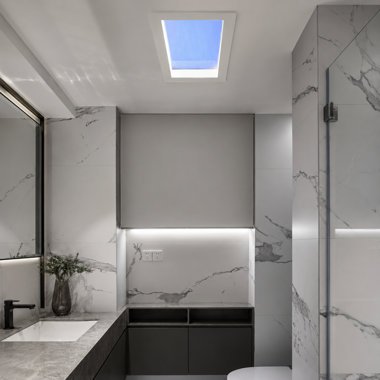 JINK SkyView Minimalist LED Smart Skylight Curtain with App & Voice Control for Villas Apartments and Luxury Interiors · image 2