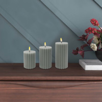 Vente en gros de bougies sans flamme alimentées par pile en cire véritable, pilier décoratif magique bougie à led électrique de mariage