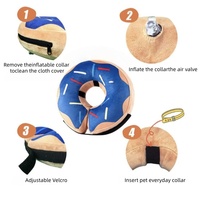 Accessoires chat chien Collier élisabéthain gonflable post opératoire anti léchage protection collier chien animal de compagnie