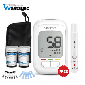 Capteur de glucose, moniteur de glycémie, <span class=keywords><strong>glucomètre</strong></span>, bandelettes de test de glycémie, lecteur de glycémie, 50 bandelettes de test pour diabétiques - Product Image 2