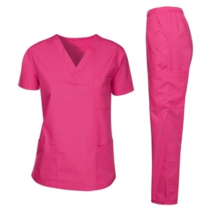 Uniforme Médico Unisex de Alta Gama, Elástico, de Punto, Spandex/Poliéster, Manga Corta, para Veterinarios, Hospitales y Cirugía - Product Image 4