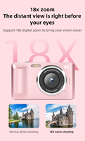 Kamera Digital Mini Portabel Terbaru 4800 Megapiksel Layar IPS 2.8 Inci Perekaman 4K DSLR Sensor CCD Bodi Aluminium 7.1x-16x
