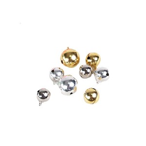 Cloche en cuivre électroplaqué pour animaux de compagnie, or et argent, 6 mm à 20 mm, accessoire artisanal en métal, décoration de Noël, Nouvel An, Halloween - Product Image 4