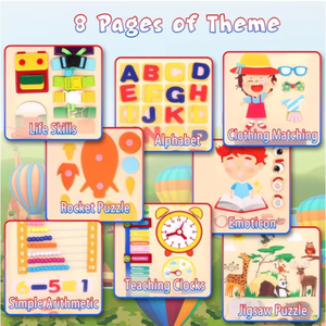 Nuovi Giocattoli Educativi Montessori 2026, Libro Sensoriale Pieghevole in Feltro per Autismo, Busy Board Montessori - Product Image 2