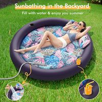Colchoneta Flotante Inflable Extra Grande de PVC para Bronceado, Flotador para Adultos, Colchón de Agua Inflable para Tomar el Sol, Balsa Flotante
