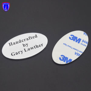 Plaque de marque vierge plaquée or personnalisée sac en métal logo personnalisé badges plaque de métal décorative gravée - Product Image 5