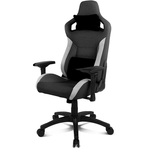 Chaise de jeu ergonomique premium Lift Chaise <span class=keywords><strong>Gamer</strong></span> Pro 4D noire <span class=keywords><strong>et</strong></span> blanche, inclinable, sportive, avec tissu respirant - Product Image 2