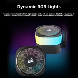 Refroidisseur de processeur à eau intégré Icue <span class=keywords><strong>Link</strong></span> Titan 360 Rx Rgb avec ventilateur à lévitation magnétique noir - Product Image 6