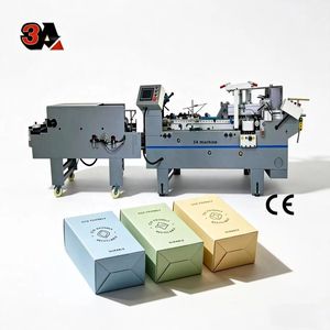580 Small <b>Box</b> <b>Making</b> <b>Machine</b> Automatic <b>Electric</b> Folder Gluer Candy Packaging <b>Machine</b> High Speed Wood Packaging - Product Image 1