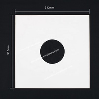 10 buah 12in vinil merekam lengan, kelas berat LP 400gsm kardus rekaman jaket Album dengan lubang