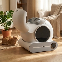 Litière pour chat intelligente autonettoyante 65L en gros avec élimination automatique des odeurs et contrôle Wi-Fi via application – Bac à litière automatique pour chat