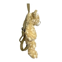 Jouet animal en peluche personnalisé ours en peluche sac à dos pour enfants ours en peluche sac à dos dessin animé sac d'école en peluche sac pour tout-petits