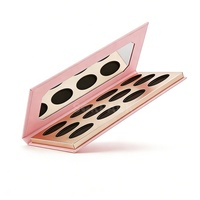 Palette à paupières vide personnalisée à 12 compartiments, boîte rigide magnétique avec miroir, palette de maquillage portable pour emballage de cosmétiques, boîte cadeau