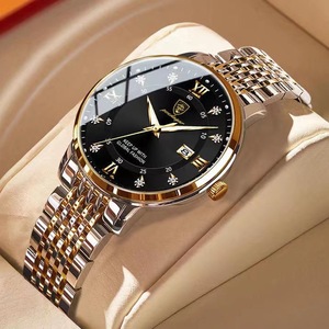 Montre Poedagar pour femmes, montre de luxe en acier inoxydable, diamants, quartz lumineux, montre-bracelet pour femmes, étanche, <span class=keywords><strong>calendrier</strong></span> - Product Image 1