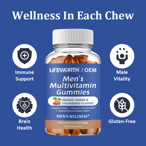 Lifth multivitamמין gummies mood קומפלקס coq10 ashwagandha צמחים בעלי אנרגיה חיסונית תוספי מזון מבוגרים - Product Image 5
